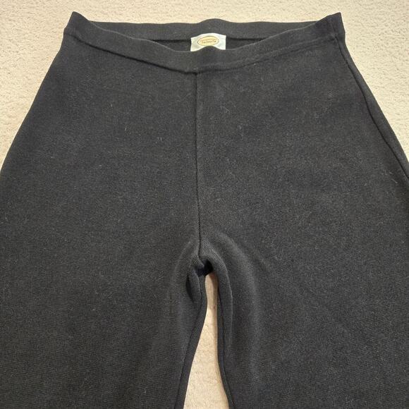 Talbots Pull-on Black Knit Pants Made in Italy Size M Business Casual Office - Picture 2 of 8